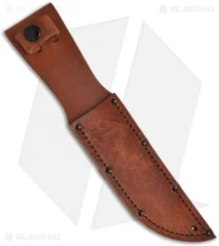 Ka-Bar Mark I Knife W/ Leather Handle (5.125" Black Serr) 02-2226 -SOG Store ka bar 02 2225 sheath
