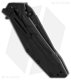 Kershaw Brawler Assisted Opening Knife (3.25" BlackWash) 1990BW -SOG Store kershaw brawler black blackwash KS1990BW BHQ 49613 er side