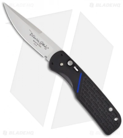 Meyerco Blackie Collins Thin Blue Line Automatic Knife (3.2" Bead Blast) USA 1 Meyerco Blackie Collins Thin Blue Line Automatic Knife (3.2" Bead Blast) USA