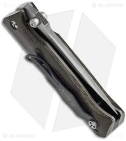 Microtech CMTX5 D/A Automatic Knife Canvas Micarta (3.5" Satin Serr) 08/2004 -SOG Store microtech cmtx5 auto green canvas satin serrated m 300765 12 side