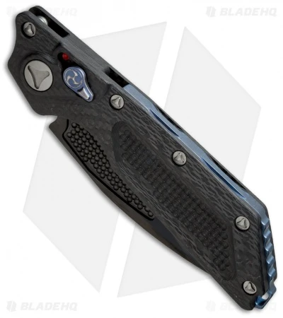 Marfione Custom DOC Killswitch Automatic Knife Carbon Fiber (3.75" DLC Tri-Tone) 2 Marfione Custom DOC Killswitch Automatic Knife Carbon Fiber (3.75" DLC Tri-Tone) - Image 2
