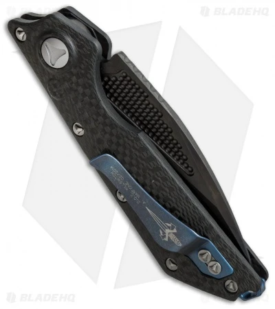 Marfione Custom DOC Killswitch Automatic Knife Carbon Fiber (3.75" DLC Tri-Tone) 3 Marfione Custom DOC Killswitch Automatic Knife Carbon Fiber (3.75" DLC Tri-Tone) - Image 3