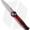 Piranha Mini-Guard Red Automatic Knife (2.9" Stonewash)