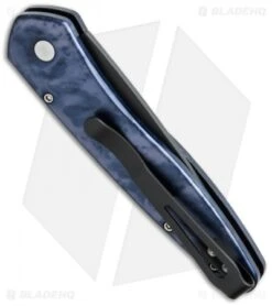 Pro-Tech Newport Automatic Knife Black/Gray Jazz (3" Black) 3407-BG -SOG Store protech 3407 bg side cm