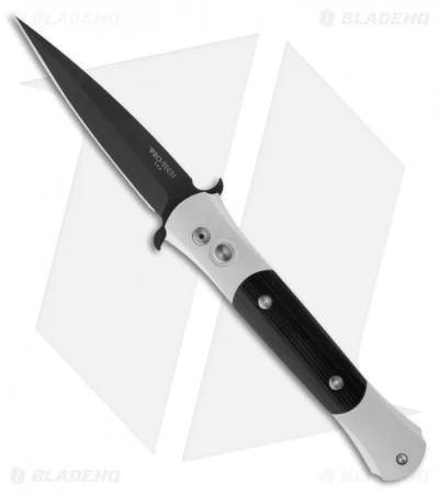 Protech The Don Automatic Knife W/ Black G-10 (3.5" Black Plain) 1718 1 Protech The Don Automatic Knife W/ Black G-10 (3.5" Black Plain) 1718