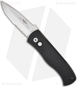 Emerson Pro-Tech CQC7-A Spear Point Auto W/ Solid Handle (3.25" Stonewash Serr)