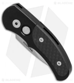 Pro-Tech Runt J4 Automatic Knife Black / Carbon Fiber (1.94" Satin) 4404 -SOG Store protech runt J4 black cf 4404 BHQ 7178 er spine