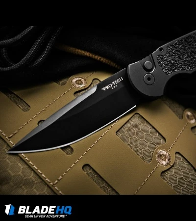 Pro-Tech TR-3 Tactical Response Automatic Knife Non-Slip (3.5" Black) R6 4 Pro-Tech TR-3 Tactical Response Automatic Knife Non-Slip (3.5" Black) R6 - Image 4