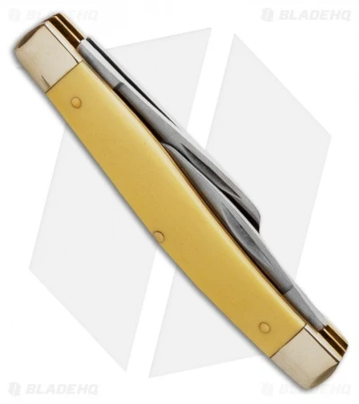Old Timer Senior Three Blade Knife 3.75" Yellow Synthetic 8OTY 2 Old Timer Senior Three Blade Knife 3.75" Yellow Synthetic 8OTY - Image 2