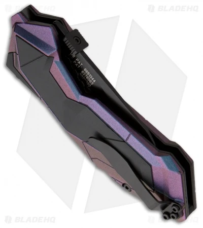 Schrade SCHA3CBS Chameleon Tanto MAGIC Spring Assisted Knife (2.9" Black Serr) 2 Schrade SCHA3CBS Chameleon Tanto MAGIC Spring Assisted Knife (2.9" Black Serr) - Image 2