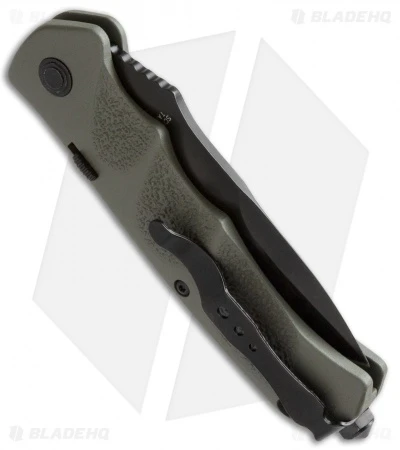 Schrade Extreme Survival Spear Point Automatic Knife Green (3.25" Black) SC60OD 2 Schrade Extreme Survival Spear Point Automatic Knife Green (3.25" Black) SC60OD - Image 2