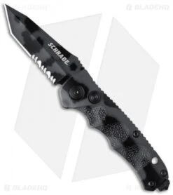 Schrade Mini Extreme Survival Tanto Automatic (2.5" Urban Camo Serr) SC60MCTS