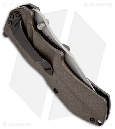 Schrade SCHA7BRS Clip Point Spring Assisted Knife Brown (3.25" Bead Blast Serr) 2 Schrade SCHA7BRS Clip Point Spring Assisted Knife Brown (3.25" Bead Blast Serr) - Image 2