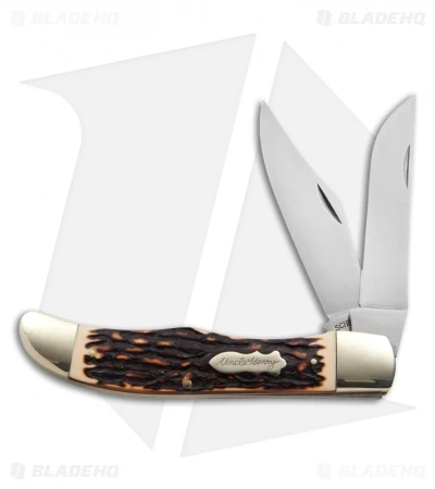 Schrade Uncle Henry Bowie Knife 5.25" Staglon 227UH 1 Schrade Uncle Henry Bowie Knife 5.25" Staglon 227UH