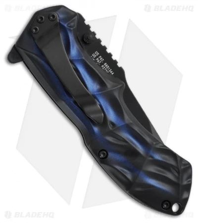 Smith & Wesson Knives Black Ops Smoked Blue Tanto Knife (3.35" Serr) SWBLOP3TBLS 2 Smith & Wesson Knives Black Ops Smoked Blue Tanto Knife (3.35" Serr) SWBLOP3TBLS - Image 2