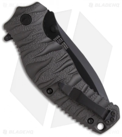 Smith & Wesson Black Ops SWBLOP4B Spring Assisted Knife (3.35" Black Plain) 2 Smith & Wesson Black Ops SWBLOP4B Spring Assisted Knife (3.35" Black Plain) - Image 2