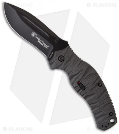 Smith & Wesson Black Ops SWBLOP4B Spring Assisted Knife (3.35" Black Plain) 1 Smith & Wesson Black Ops SWBLOP4B Spring Assisted Knife (3.35" Black Plain)