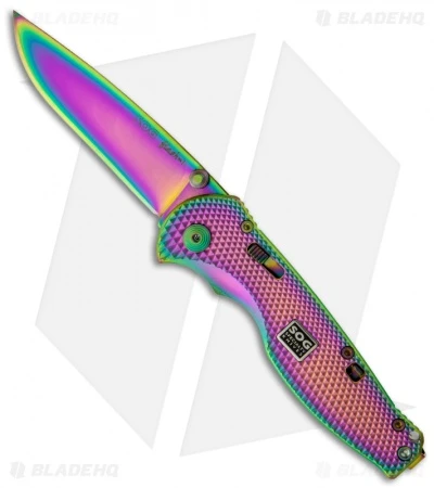 SOG Flash I Spring Assisted Knife (2.5" Spectrum) RAFSA-7 1 SOG Flash I Spring Assisted Knife (2.5" Spectrum) RAFSA-7