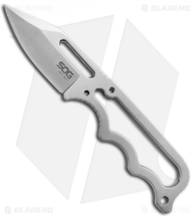 SOG Instinct Mini Fixed Blade Knife (1.9" Satin) NB1001 1 SOG Instinct Mini Fixed Blade Knife (1.9" Satin) NB1001