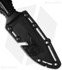 SOG Seal Strike Fixed Blade + Deluxe Sheath (4.875" TiNi Black Serr) SS1003 -SOG Store sog seal strike ss1003 cp sheath2 cm