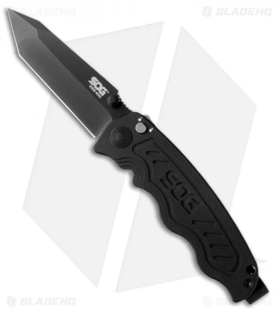 SOG Zoom Mini Tanto Spring Assisted Knife (3.125" Black) ZM1004 1 SOG Zoom Mini Tanto Spring Assisted Knife (3.125" Black) ZM1004