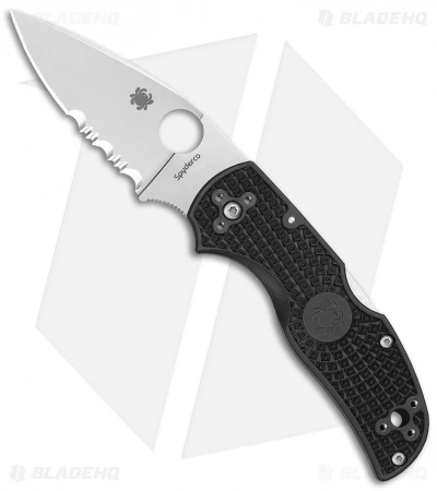 Spyderco Native 5 Lightweight FRN Knife Black (3" Satin Serr CPM-S30V) C41PSBK5 1 Spyderco Native 5 Lightweight FRN Knife Black (3" Satin Serr CPM-S30V) C41PSBK5