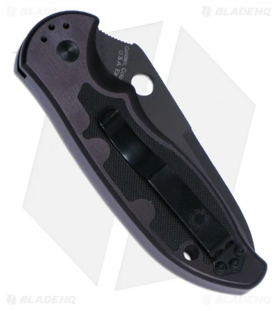 Spyderco Embassy Automatic Knife (3.13" Black) C121BKP 2 Spyderco Embassy Automatic Knife (3.13" Black) C121BKP - Image 2