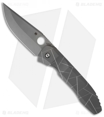 Spyderco Rassenti Nirvana Integral Frame Lock Knife (3.75" Stonewash) C199TIP 1 Spyderco Rassenti Nirvana Integral Frame Lock Knife (3.75" Stonewash) C199TIP