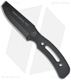 TOPS Knives Jensen Survival Tool Fixed Blade Knife (3.5" Black) JST-01