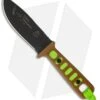 TOPS Knives Lite Trekker Tan/Green Fixed Blade Knife (4.25" Black Plain) TLT-01