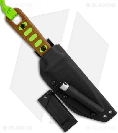TOPS Knives Lite Trekker Tan/Green Fixed Blade Knife (4.25" Black Plain) TLT-01 2 TOPS Knives Lite Trekker Tan/Green Fixed Blade Knife (4.25" Black Plain) TLT-01 - Image 2